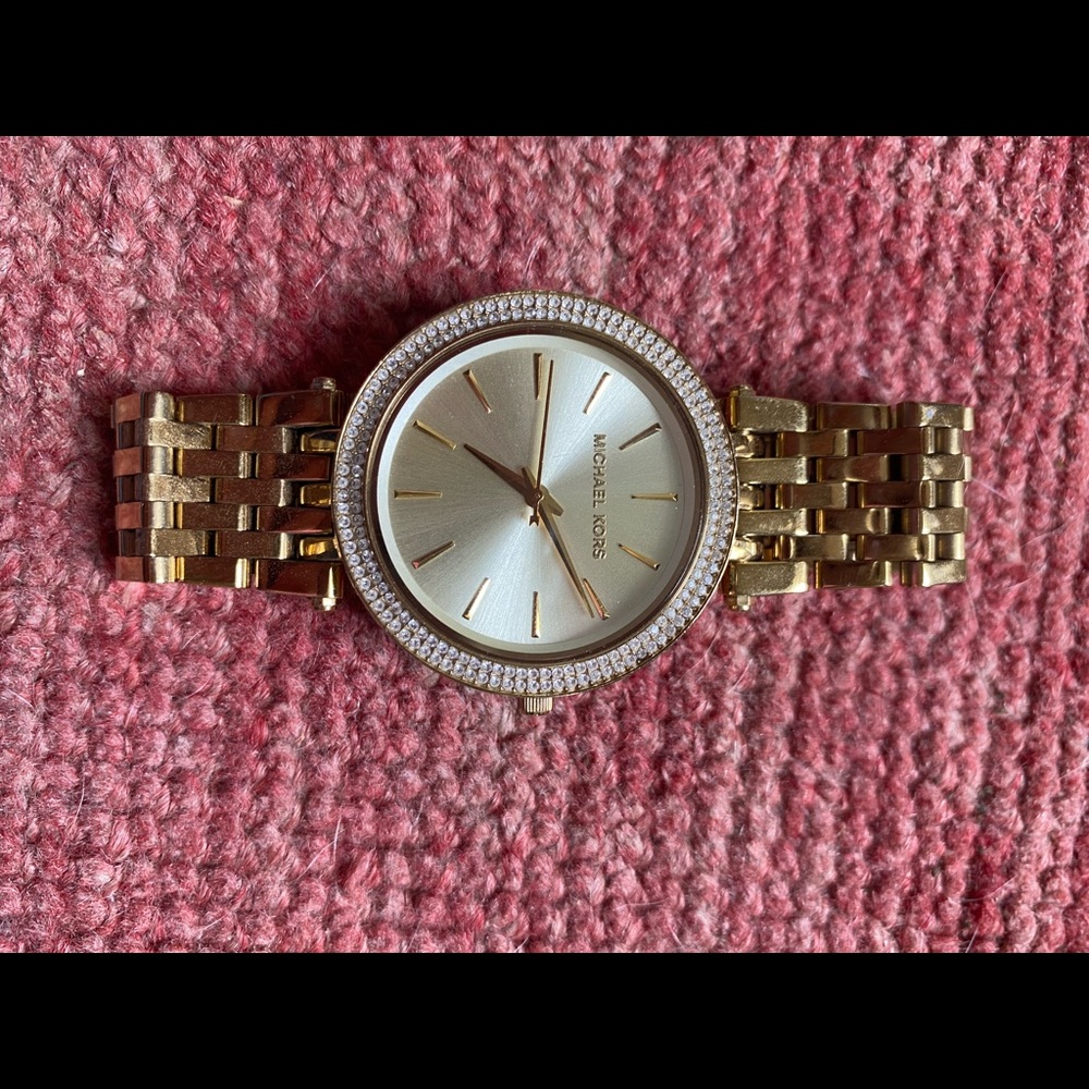 Michael Kors Pave Gold Watch